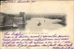 CPA Marseille entree du Vieux Port 