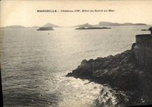 CPA Marseille chateau d'If effet de soleil en mer 