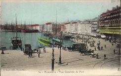 CPA Marseille vue generale du Port Bateaux