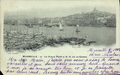CPA Marseille le Vieux Port N D de la Garde 