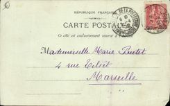 CPA Marseille le Vieux Port N D de la Garde 