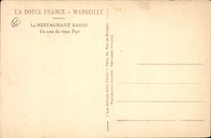 CPA Marseille le restaurant Basso un coin du Vieux Port 