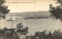 CPA Marseille entree des Bassins 