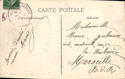 CPA Marseille Panorama du Vieux du Port Bateaux