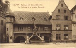 CPA Colmar le Kauthaus et la fontaine Schwendi 
