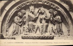 CPA Cathedrale de Strasbourg Tympan du Portail Sud 