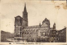 CPA Strasbourg la cathedrale cote sud 