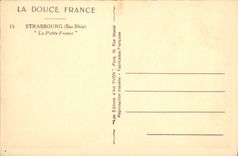 CPA Strasbourg Bas Rhin la Petite France 