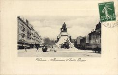 CPA Valence Monument d'Emile Augier 