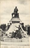 CPA Valence le Monument d'Emile Augier 