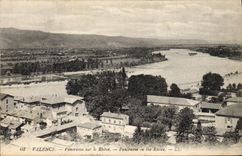 CPA Valence Panorama sur le Rhone 