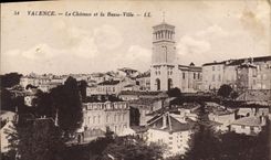 CPA Valence le chateau et la Basse Ville 