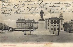 CPA Valence Statue du Championnet et l'Hotel des Postes 