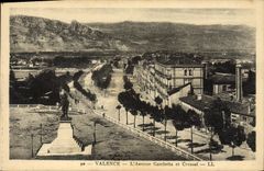 CPA Valence L'Avenue Gambetta et Crussel 