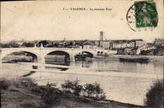 CPA Valence Le nouveau Pont 