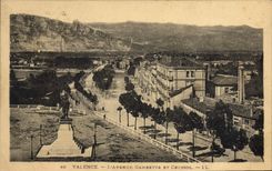 CPA Valence l'Avenue gambetta et Crussol 