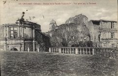CPA Grignan chateau Ruines de la facade Francois I vue prise la Terrasse 
