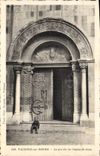 CPA Valence sur Rhone le porche de l'eglise St Jean 
