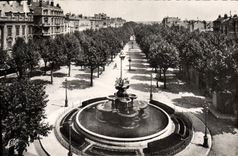 CPA Valence Boulevard Bancel et Fontaine Monumentale 