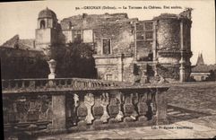 CPA Grignan Drom le terrasse du chateau Etat ancien 