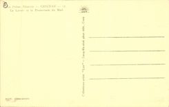 CPA La Drome Illustree Grignan la Lavoir et la Promenade du Mail