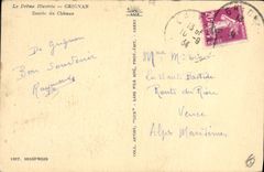CPA La Drome Illustree Grignan Entree du Chateau 