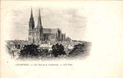 CPA Chartres Cote Sud de la Cathedrale