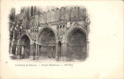 CPA Chartres Cathedrale de Chartres Portail Meridional