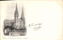 CPA Chartres Les Fleches de la Cathedrale