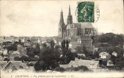 CPA Chartres Vue generale prise de Cachemback