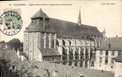 CPA Chartres Eglise Saint Pierre et Quartier de Cavalerie