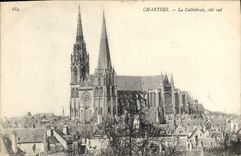 CPA Chartres La Cathedrale cote sud