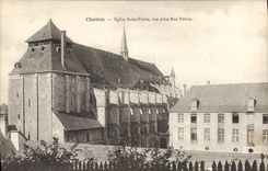 CPA Chartres Eglise Saint Pierre vue prise Rue Petion