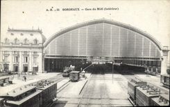 CPA Bordeaux Gare du Midi (Interieur) Trains Train