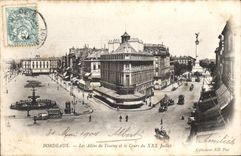 CPA Bordeaux Les Allees de Tourny et le Cours de XXX juillet