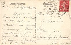 CPA Hendaye Plage Le Mont Haya la Baie de Chingoudy vue generale d'Hendaye ville(cote Nord ouest)