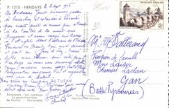 CPM Hendaye Frontiere Franco Espagnole