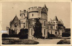 CPA Hendaye La cote Basque Chateau d'Abbadia
