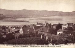 CPA Hendaye Vue Fontarabie La Bidassoa et le Jaizquibel(Espagne)