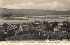 CPA Hendaye Vue sur Fontarrabie La Bidassoa et le Jaizquibel (Espagne)