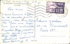 CPA Hendaye Frontiere Franco Espagnole Le Casino