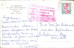 CPM Hendaye Frontiere Franco Espagnole Vue generale Casino