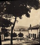 CPA Hendaye Le Village espagnole de Fontarabie vu du Debarcadere d'Hendaye