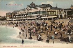 CPA Biarritz La Plage et le Casino Municipale