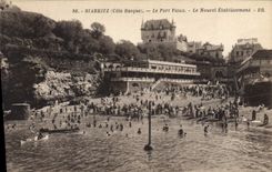 CPA Biarritz (Cote Basque) Le Port Vieux Le Nouvel Etablissement