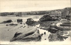 CPA Biarritz Vue generale de la Plage