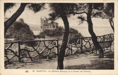 CPA Le Chateau Basque vu a travers les Tamaris
