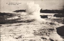 CPA Biarritz (Cote basque) Effet de Vagues