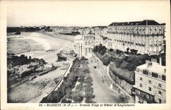 CPA Biarritz Grande Plage et Hotel d'Angleterre