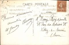 CPA Biarritz Le Boulevard Maritime et Plage de la Cote des Basques